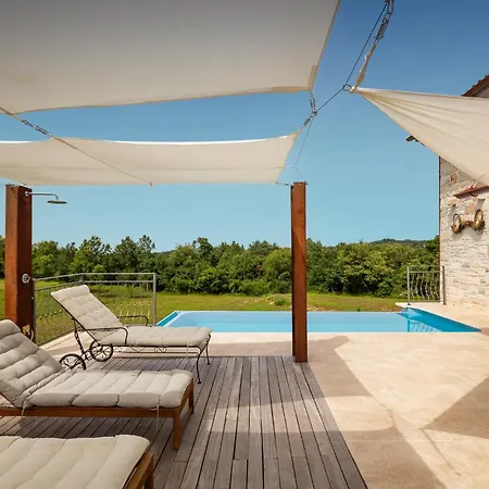 Vila Rustic Krug With Panorama View In Buje Bibali