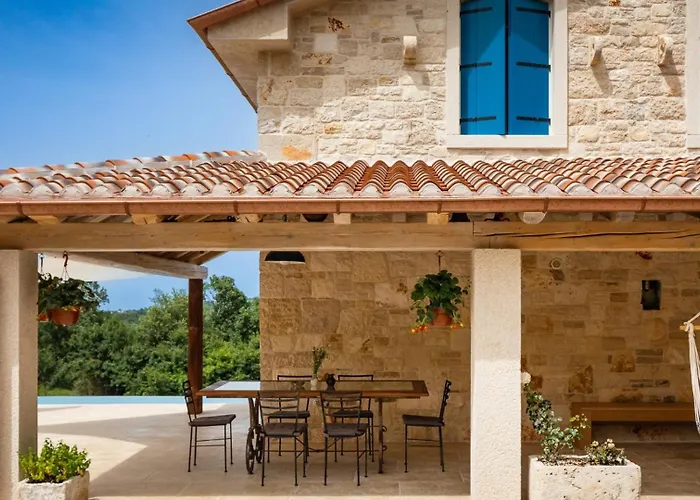 Villa Rustic Krug With Panorama View In Buje